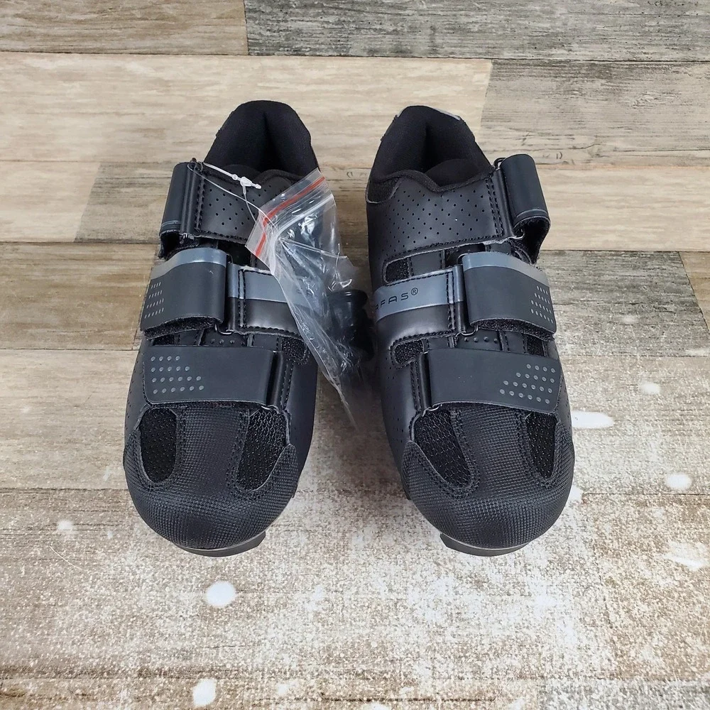 Serfas MTB Womens Cycling Shoes 5.5 Black Singletrack 3 Straps Mountain Sneakers